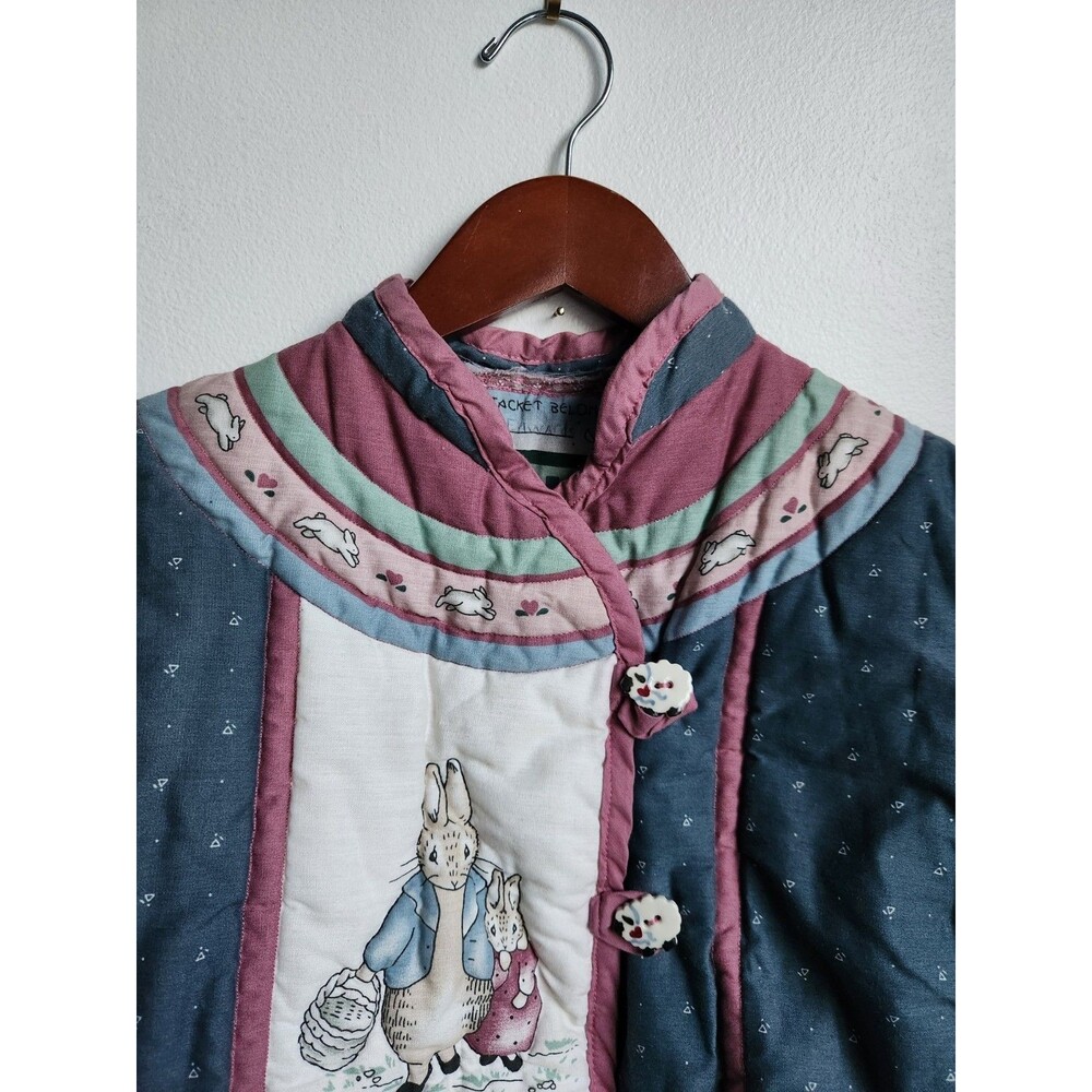 Vintage Daisy Kingdom Beatrix Potter Quilted Jacket | Cottagecore Prairie Kids - Picture 6 of 11